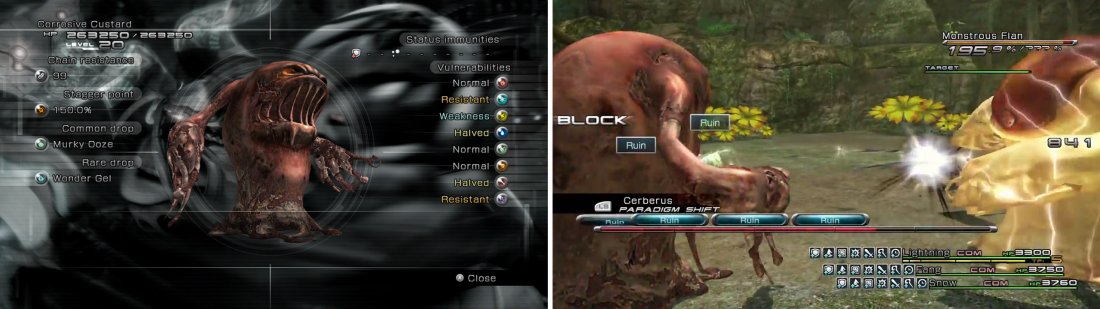 [Left] Corrosive Custard Enemy Intel. [Right] Mark Location.