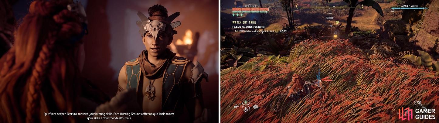 The Spurflints Hunting Grounds’ trials focus on stealth, although only one really requires using it.