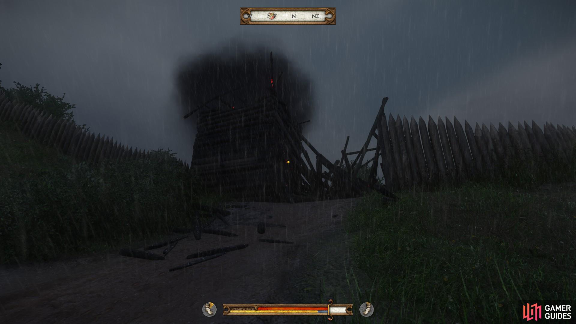 Skalitz is inaccessible from the southern gate. Head to the northern gate to gain access.