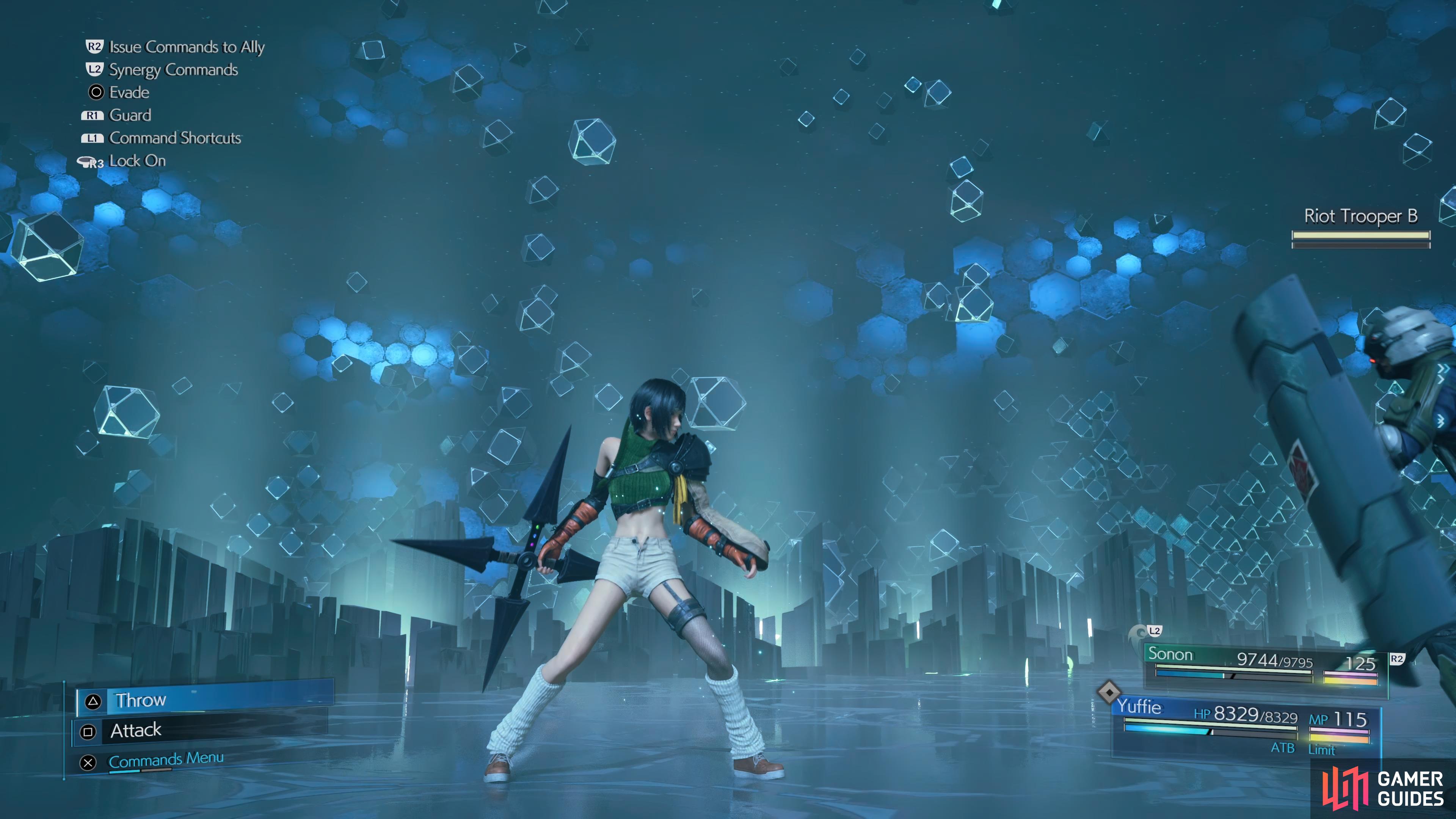 The 4-Point Shuriken is Yuffie’s default weapon in INTERmission.