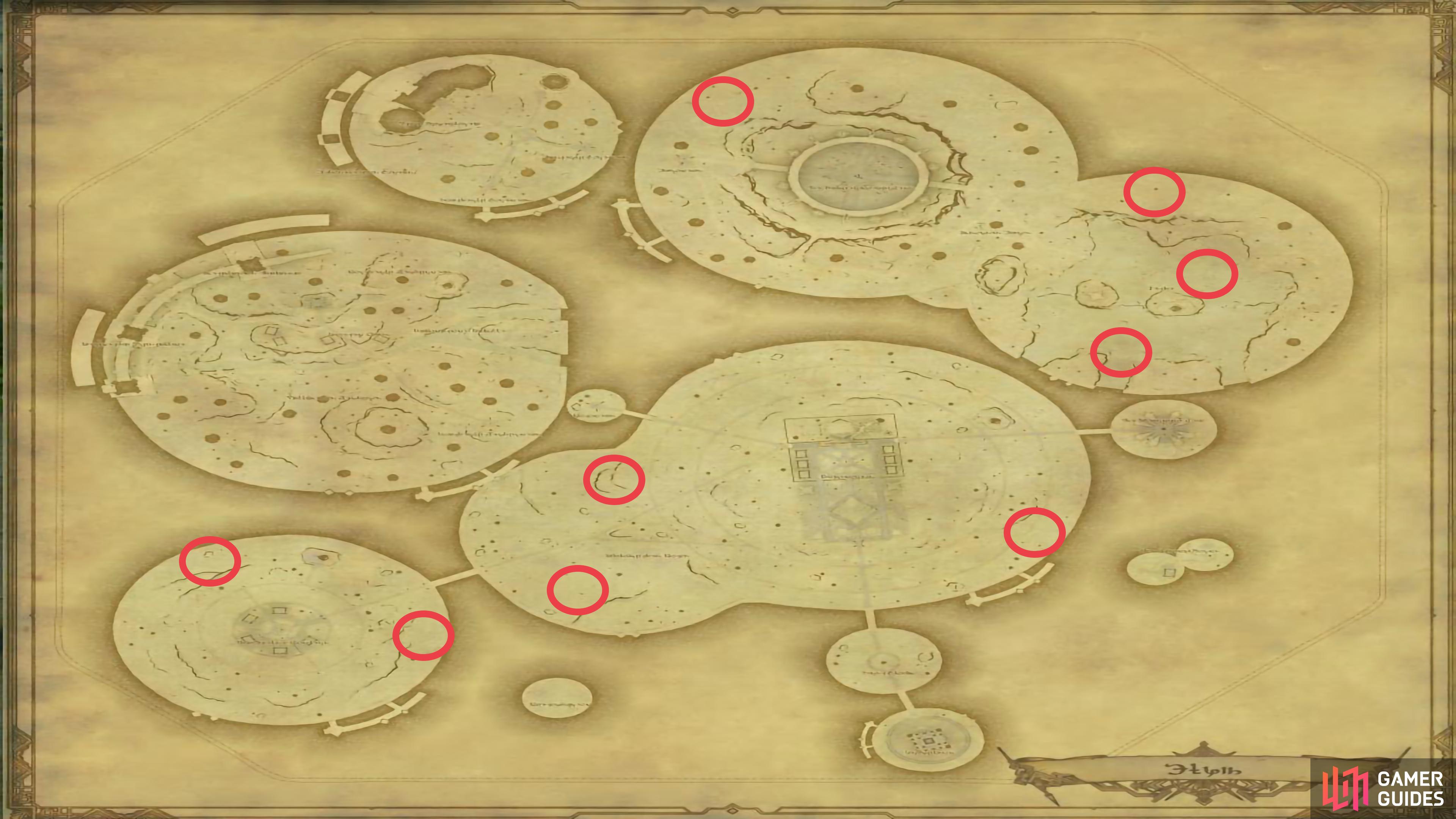 Gurangatch Spawn Locations.