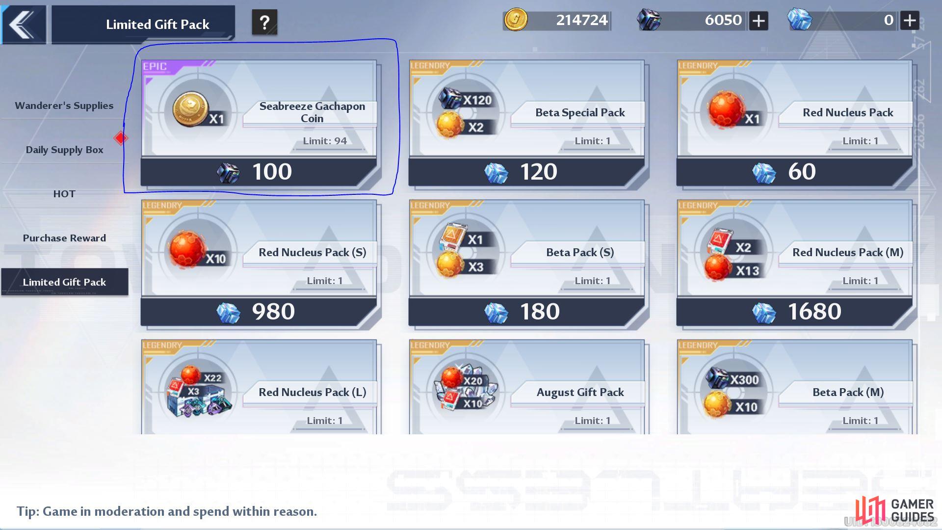 Players can buy more coins using Dark Crystals from the shop. 