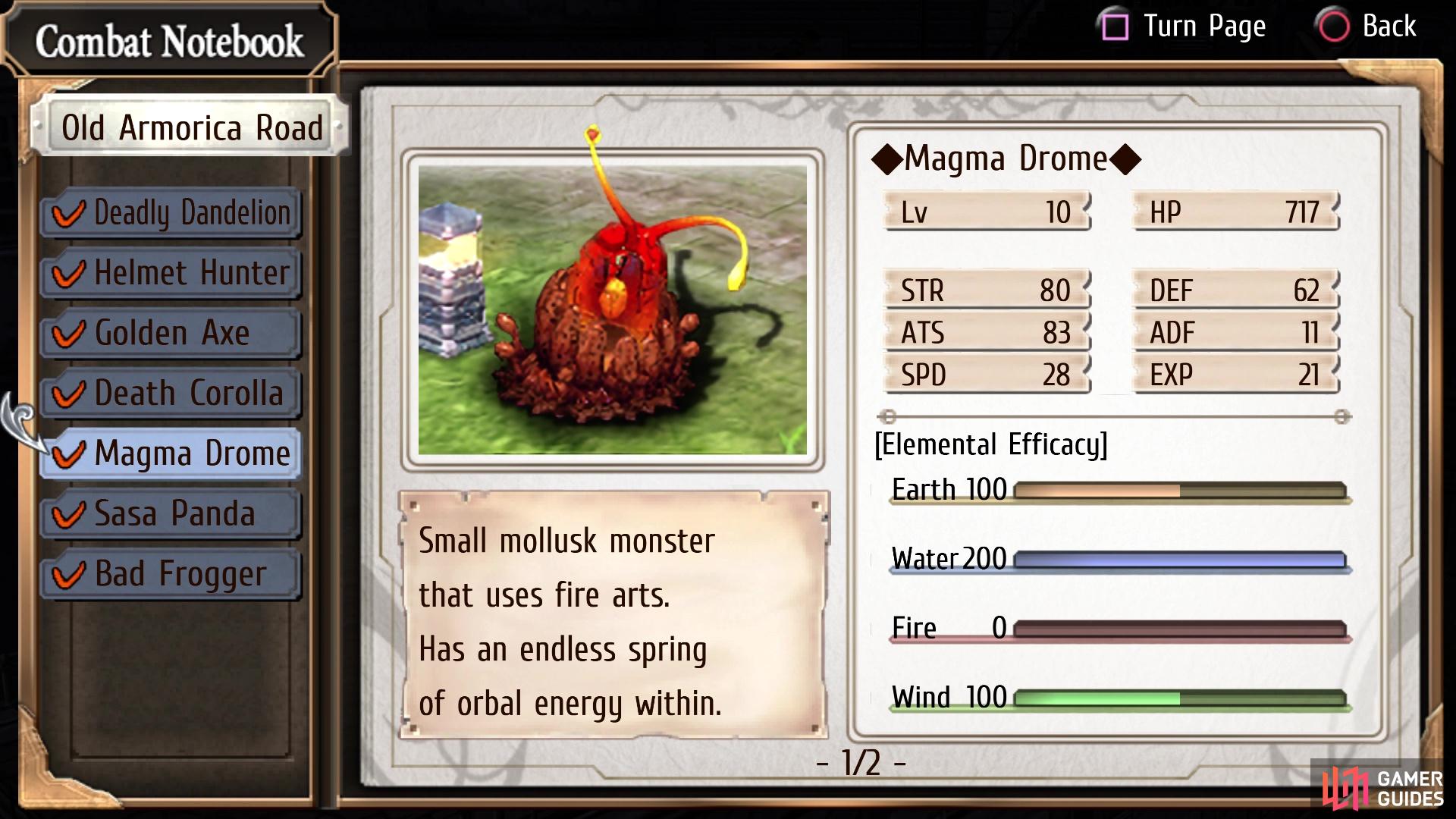 The Magma Drome enemy