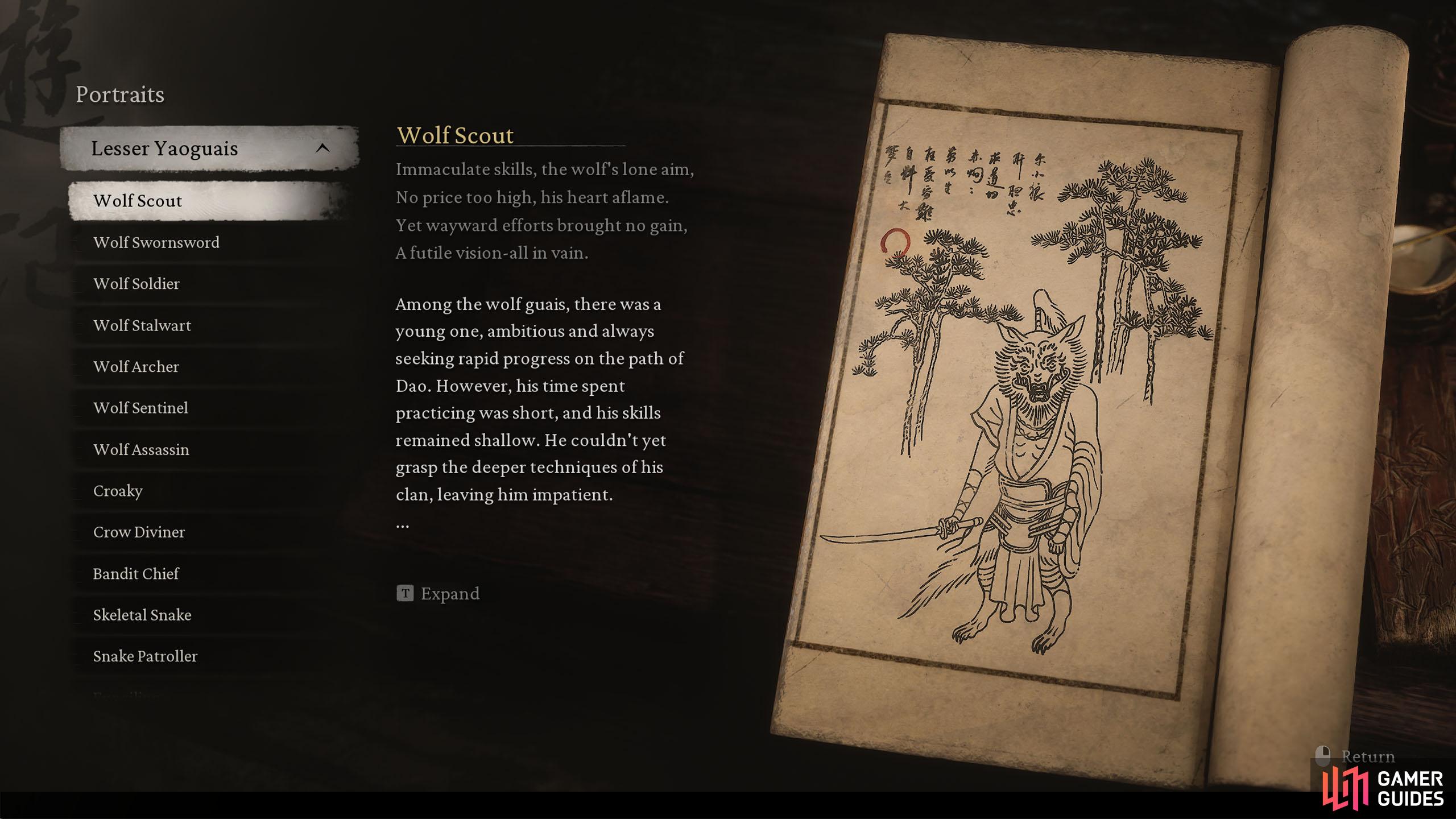 There are 90 Lesser Yaoguais Portraits to unlock in the Journal.