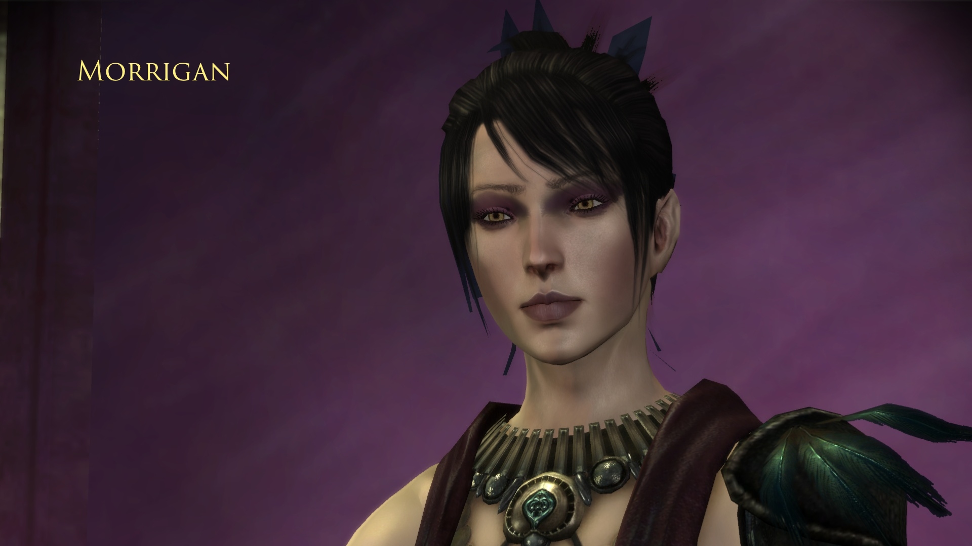 Morrigan is the cynical, cold and practical witch. She is also badass so don’t mess with her.